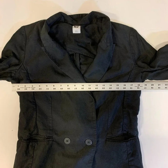 NSF Women's Linen Blend 2 Button Classic Lightweight Blazer SIze S - Picture 9 of 11